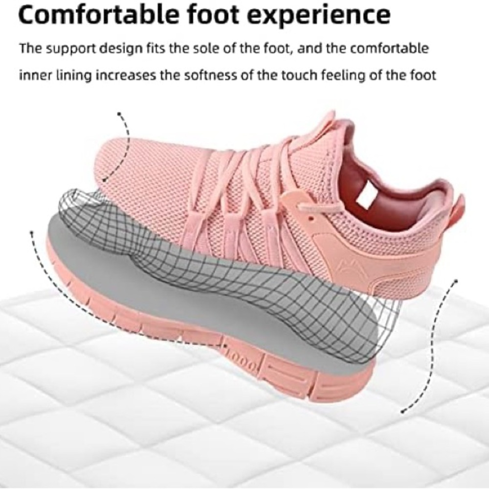 NWOB INZCOU Running, Lightweight Tennis Shoes-Non Slip& Breathable - Picture 4 of 6